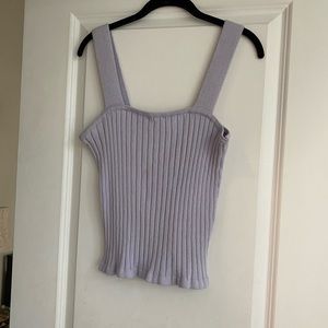 Tinley Ribbed Lilac sweater tank